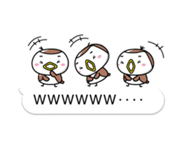 Small sparrow named Chun sticker #10312350