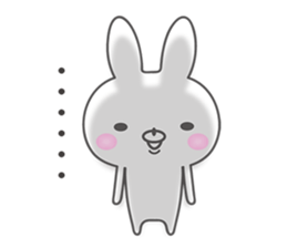 The rabbit which comforts you. sticker #10312477