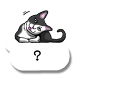 Cats love balloon sticker #10312561