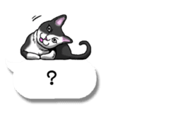 Cats love balloon sticker #10312561