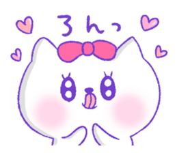 Grooming cat sticker #10312825