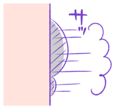 Grooming cat sticker #10312833