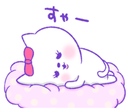 Grooming cat sticker #10312848