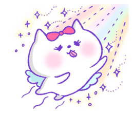 Grooming cat sticker #10312857