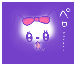 Grooming cat sticker #10312858