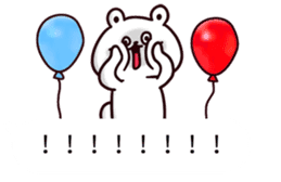 balloons and Aichi bear sticker #10314629