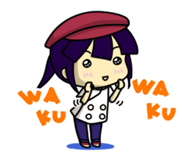 Waku Waku Work Girl3(pastry chef V) sticker #10314745