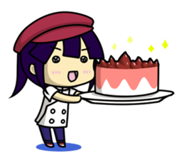 Waku Waku Work Girl3(pastry chef V) sticker #10314767