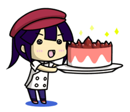 Waku Waku Work Girl3(pastry chef V) sticker #10314767