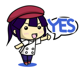 Waku Waku Work Girl3(pastry chef V) sticker #10314776
