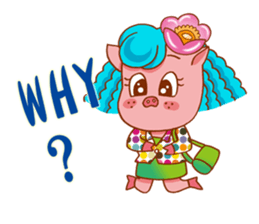 Floret pig go to work, episode 2 sticker #10314886