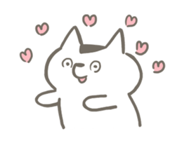 Cat is attractive sticker #10315295