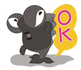 RakRay,Big Eyes Goldfish sticker #10316175