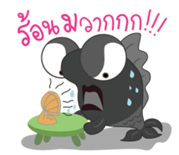 RakRay,Big Eyes Goldfish sticker #10316177