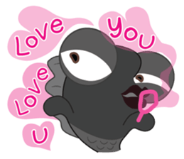 RakRay,Big Eyes Goldfish sticker #10316184