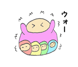 Colorful Punyo chan01 sticker #10316218