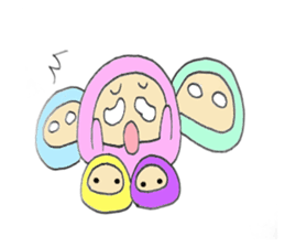 Colorful Punyo chan01 sticker #10316220