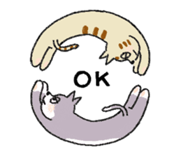 Three cats and your reply sticker #10316241