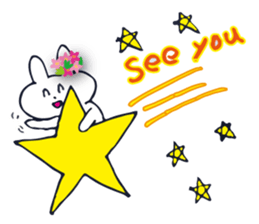 Go to flower bunny 3 Thailand sticker #10316285