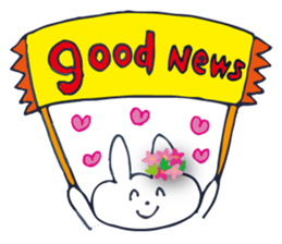 Go to flower bunny 3 Thailand sticker #10316288