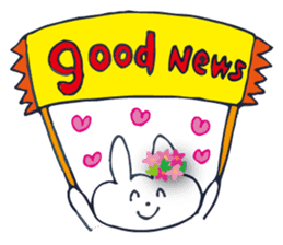 Go to flower bunny 3 Thailand sticker #10316288