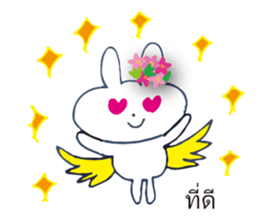 Go to flower bunny 3 Thailand sticker #10316291
