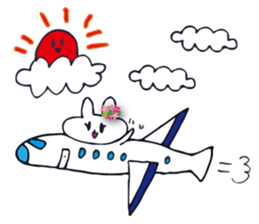 Go to flower bunny 3 Thailand sticker #10316292