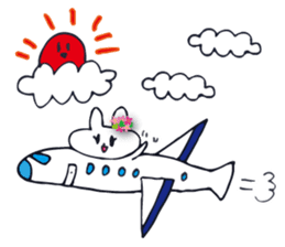 Go to flower bunny 3 Thailand sticker #10316292