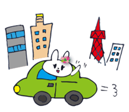 Go to flower bunny 3 Thailand sticker #10316293