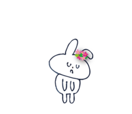 Go to flower bunny 3 Thailand sticker #10316296