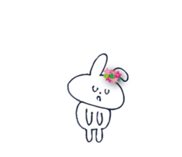 Go to flower bunny 3 Thailand sticker #10316296