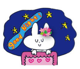 Go to flower bunny 3 Thailand sticker #10316298