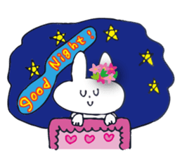 Go to flower bunny 3 Thailand sticker #10316298