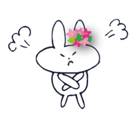 Go to flower bunny 3 Thailand sticker #10316299