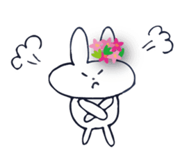Go to flower bunny 3 Thailand sticker #10316299