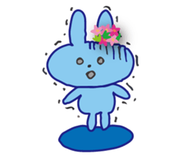 Go to flower bunny 3 Thailand sticker #10316300