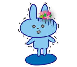 Go to flower bunny 3 Thailand sticker #10316300