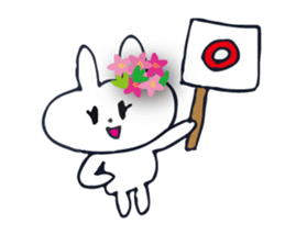 Go to flower bunny 3 Thailand sticker #10316304