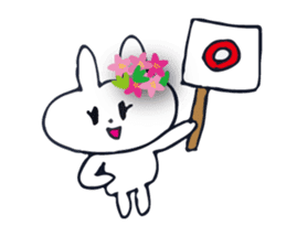 Go to flower bunny 3 Thailand sticker #10316304