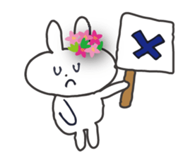 Go to flower bunny 3 Thailand sticker #10316305