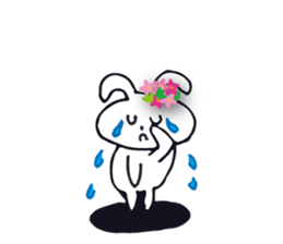 Go to flower bunny 3 Thailand sticker #10316307