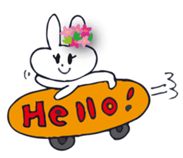 Go to flower bunny 3 Thailand sticker #10316312