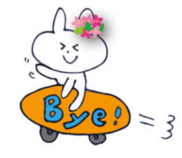 Go to flower bunny 3 Thailand sticker #10316315