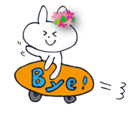 Go to flower bunny 3 Thailand sticker #10316315