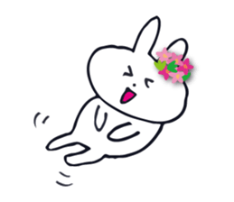 Go to flower bunny 3 Thailand sticker #10316317