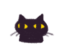 Little Black Cat Momo. sticker #10317102