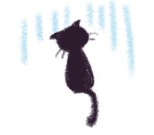 Little Black Cat Momo. sticker #10317111