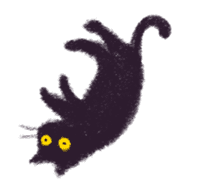 Little Black Cat Momo. sticker #10317113