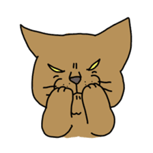 Funny Face Cats Sticker sticker #10317303