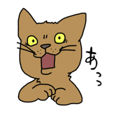 Funny Face Cats Sticker sticker #10317314